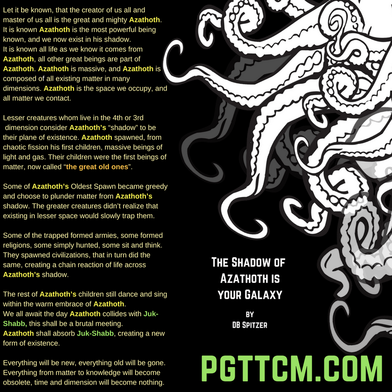 The Shadow of  Azathoth is your&nbsp;Galaxy